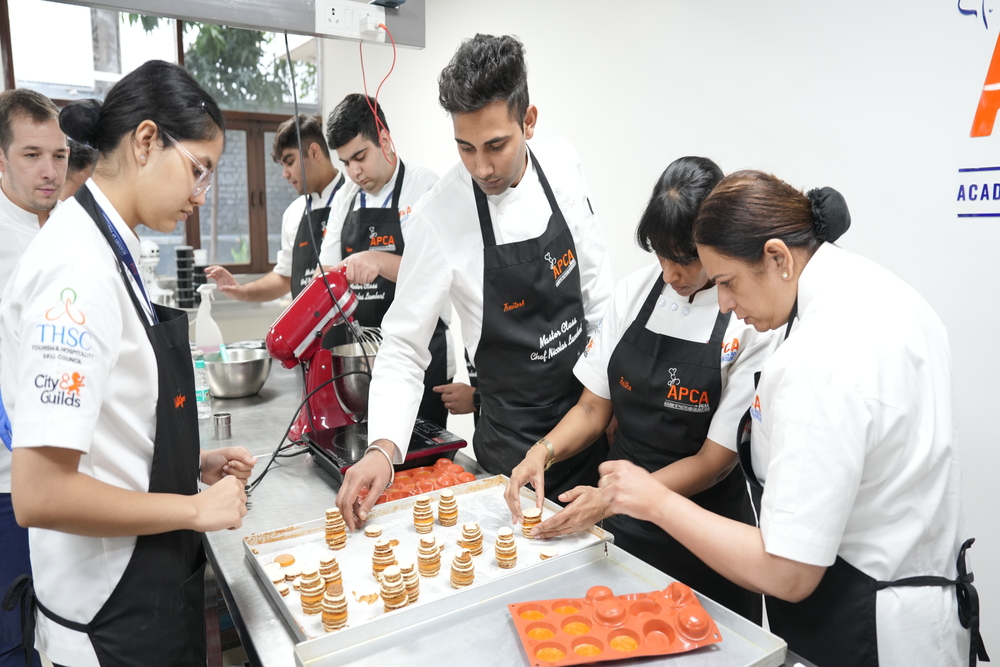 Chefs preparing food